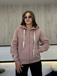 Толстовка жіноча трикотаж Лакоста на флісі м. 50147 (р: L-4XL) 3 кольора в упаковці 5 штук №755738