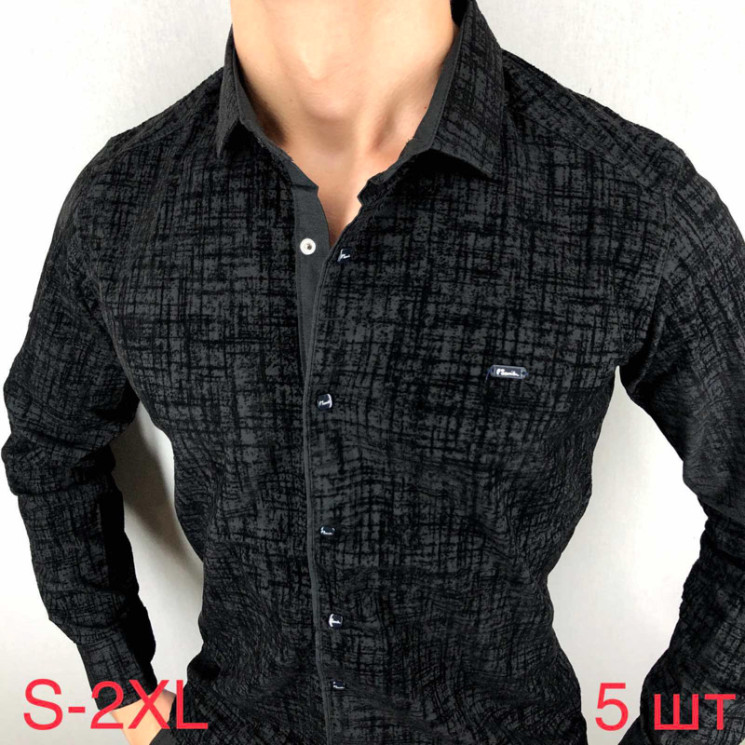 Сорочка Paulsemih р S-2XL Чоловіча Y36 black уцінка - Nadiyka BG/PO2161-2162