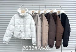 Куртка жіноча, плащівка, синтепон, м.2632 (розмір: M-XL ), 6 кольорів, в упаковці 3 штуки №339434