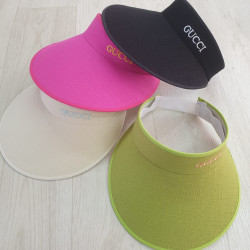 Козирок жіночий "Gucci" (р: універсальний) мікс кольорів, в упаковці 5 шт. №368644