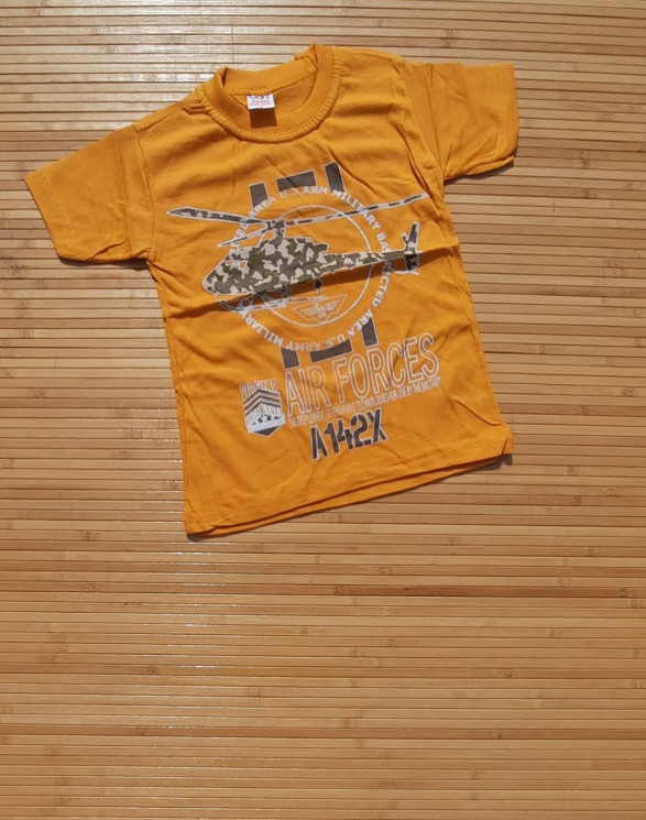 Футболка, 4-8 років, трикотаж, 1 колір в упаковці 5 штук №809059 - Ezra 1054/1055