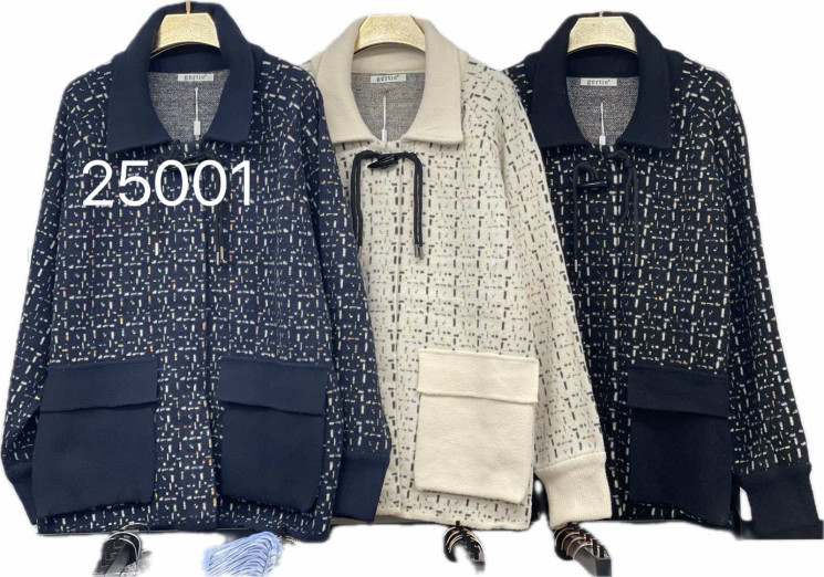 Кофта жіноча "25001" (р: 58) 3 кольори, в упаковці 5 шт. №375619 - Natasha SE669