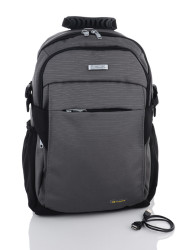 Рюкзак 1150 grey з USB р: 45*19*29 см