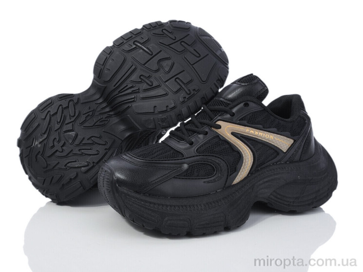 Кросівки 92-36 black р: 36-41, в упаковці: 8 пар, купити тільки гуртом - 1048356