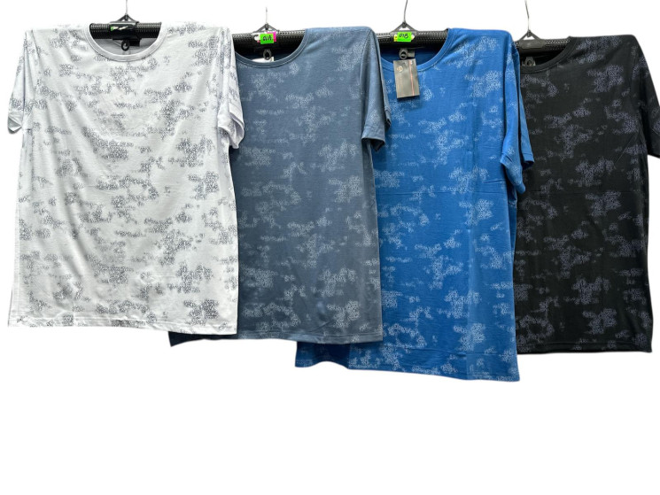 Футболка чоловіча, трикотаж, м.01А (розмір: XL-3XL ), мікс кольорів, в упаковці 5 штук №341643 - Vanda SE1013