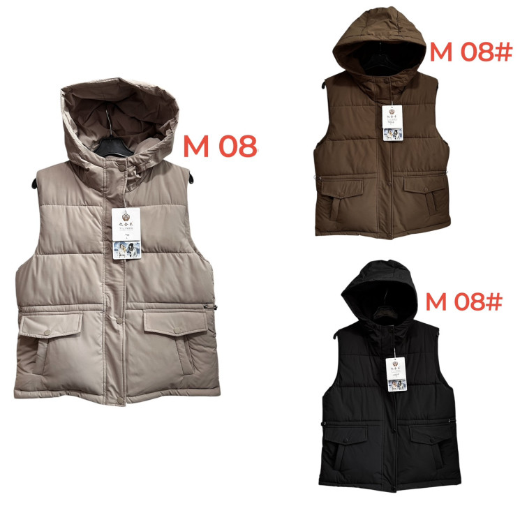Жилетка жіноча, плащівка, м.М08 (Розмір: M-XXL ), 3 кольори, в упаковці 4 штуки №333248 - 