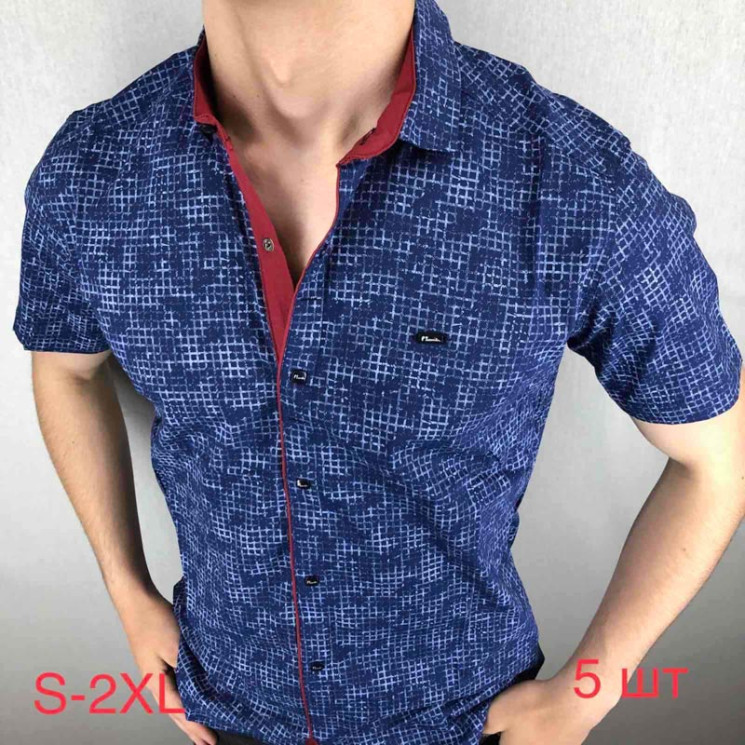Сорочка Paul Semih р S-2XL Чоловіча M039 blue - Nadiyka BG/PO2161-2162