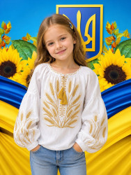 Вишиванка дитяча, паплін (розміри: зріст 122-146), в упаковці 5 штук №343871