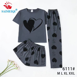 Костюм жіночий, трикотаж, м.6111 (р. М-2XL), 4 кольори, в упаковці 4 шт. №318773
