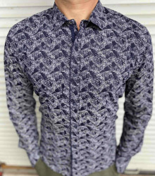 Сорочка No Brand р M-2XL Чоловіча S2989 blue