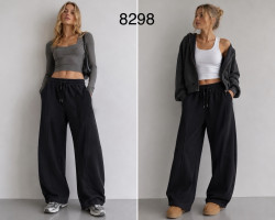 Штани жіночі трикотаж на мікрохутрі м.8298 (Розмір:M-2XL) в упаковці 4 штуки №764245