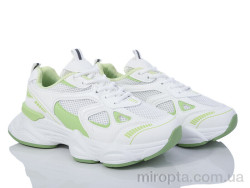Кросівки 20-1030 white-green р: 36-41, в упаковці: 8 пар, купити тільки гуртом