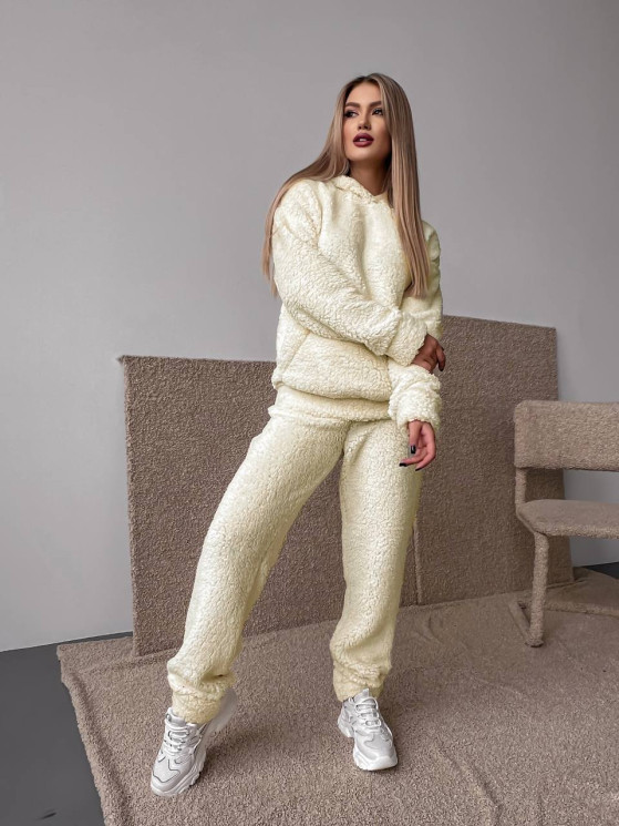 Костюм жіночий, еко хутро, Тедді, м. 10440 (р: S-M, M-L, L-XL) №715948 - 