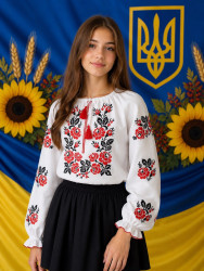 Вишиванка дитяча, паплін (розміри: 152-170), в упаковці 4 штуки №348371