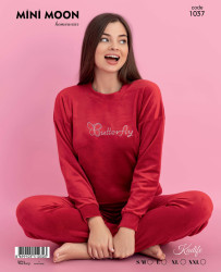 Піжама жіноча, французький велюр, м.1037 (р. S/M, L, XL, 2XL ), в упаковці 4 штуки №334436