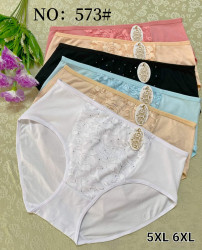 Труси жіночі, бамбук, м.573 ( розмір: 5ХL-6XL ), мікс кольорів, в упаковці 12 штук №331181