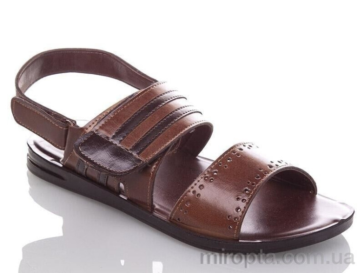 Сандалі M5908 camel-brown р: 40-44, в упаковці: 6 пар, купити тільки гуртом - 1079051