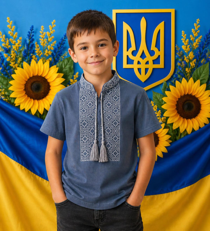 Футболка дитяча, кулір (розміри: 122-164), в упаковці 8 штук №343297 - Delux 909