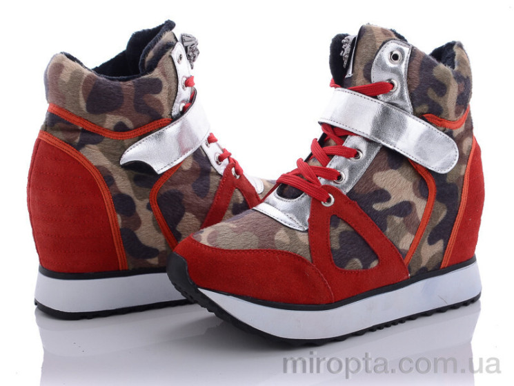Снікерси 8 red р: 35-39, в упаковці: 8 пар, купити тільки гуртом - 579278