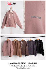 Толстовка жіноча трикотаж Лакоста на флісі м.JW-50141 (р: L-4XL) 5 кольорів в упаковці 5 штук №756419