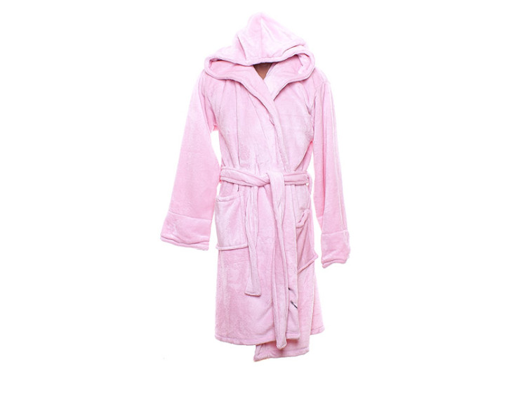 Халат Rahwan р M-2XL Жіноча Короткий блідо-рожевий мікс - PinarPierce SE1017