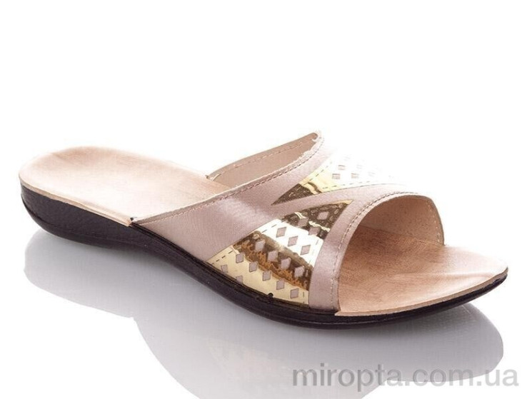 Шльопанці W26-7149 beige р: 36-40, в упаковці: 6 пар, купити тільки гуртом - 1191115