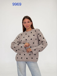 Светр жіночий, машинна в'язка, м.9969 (р. 46-52 ), мікс кольорів, в упаковці 3 штуки №348757