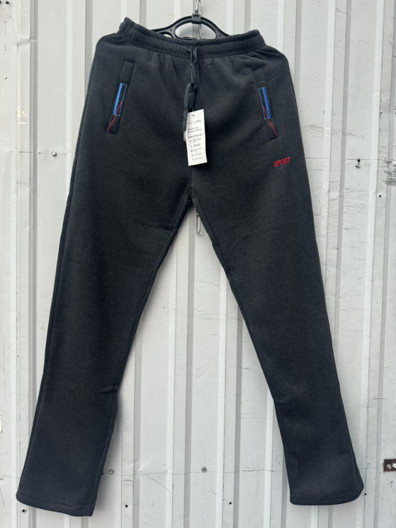 Спортивні штани чоловічі, трикотаж, фліс, м.L6702 (р. M-3XL ), в упаковці 5 штук №335482 - 