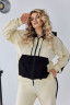 Костюм жіночий в стилі колорблок "Aura", двонитка м. 5321 (р. 56-58, 60-62 ) вершково-жовтий №414264 - 