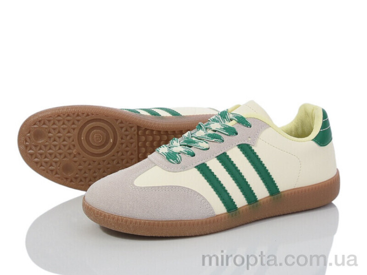 Кросівки HD17(182-42) beige-green р: 36-41, в упаковці: 8 пар, купити тільки гуртом - 969492