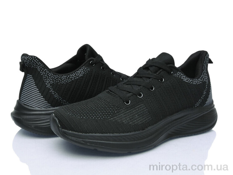 Кросівки N680 black р: 41-45, в упаковці: 8 пар, купити тільки гуртом - 1216987