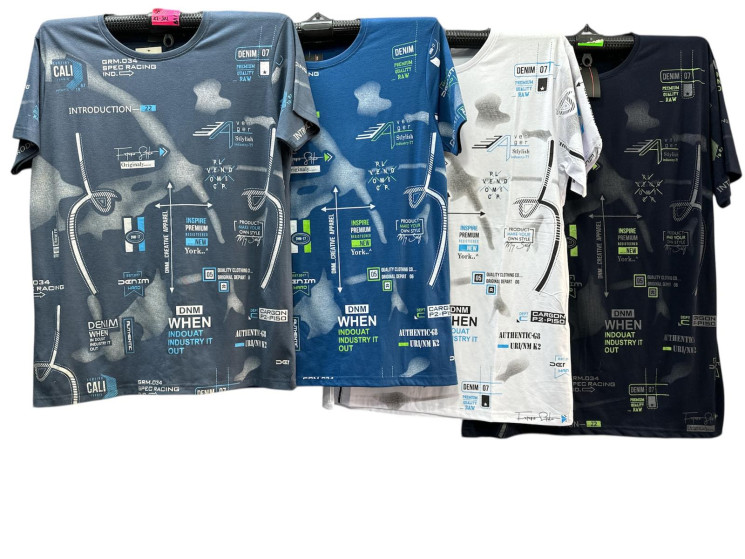 Футболка чоловіча, трикотаж, м.10А (розмір: XL-3XL ), мікс кольорів, в упаковці 5 штук №341644 - Vanda SE1013
