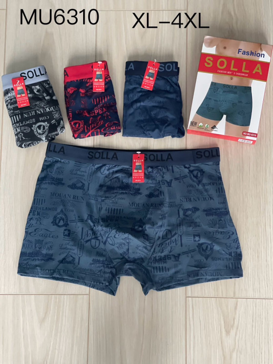 Труси чоловічі, котон, м.MU6310 (розмір: XL-4XL), мікс кольорів, в упаковці 24 шт. №333174 - Chiny 2598