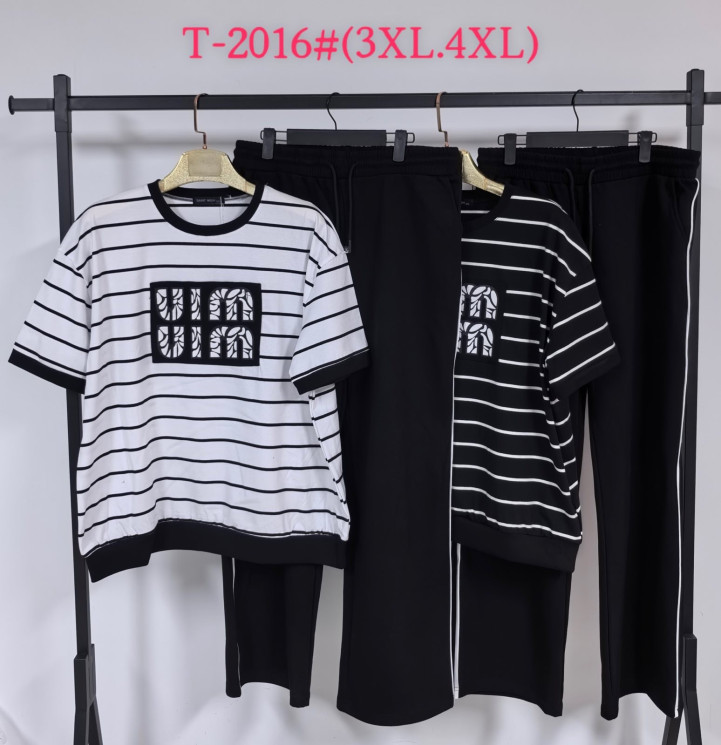 Костюм жіночий котон м.Т-2016 (Розмір: 3XL-4XL) мікс кольорів в упаковці 5 штук №762238 - Saint Zel3317