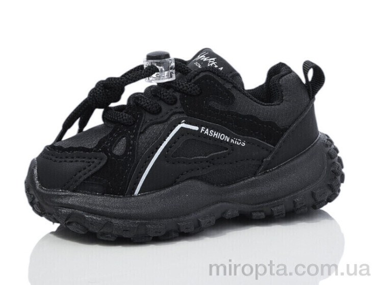 Кросівки 691 black р: 21-25, в упаковці: 10 пар, купити тільки гуртом - 994949