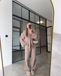 Костюм жіночий у стилі Zara, муслін м. 379 (р. 42-46, 48-52) №407969