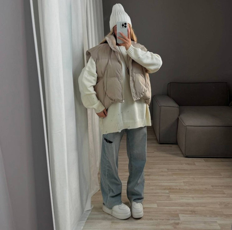 Жилетка жіноча, плащівка Еммі, м. 4304 (р: 42-44, 46-48) №709341 - PapaFashion RZ6260 м. 4304