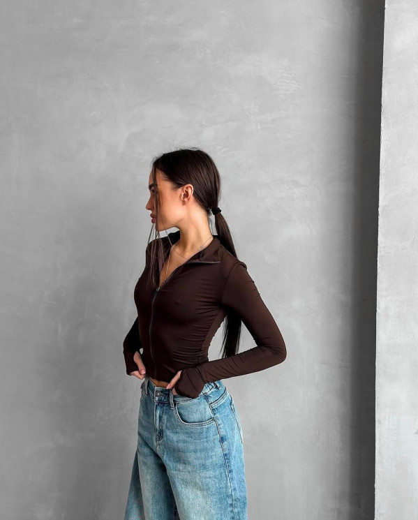 Лонгслів жіночий, мікродайвінг, м. 1634 (р: 42-46, 48-50) №707829 - BestFashion RZ6220 м. 1634