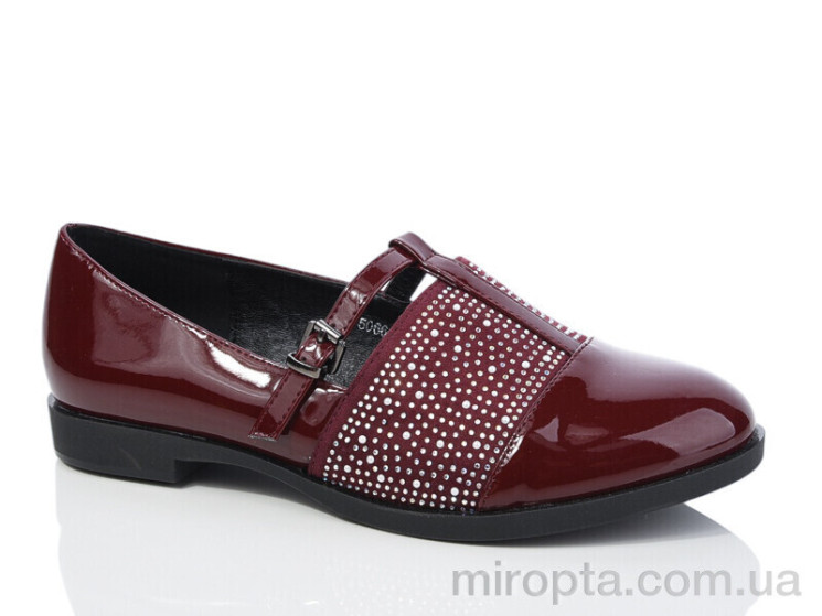 Туфлі 5066-3 wine р: 36-41, в упаковці: 8 пар, купити тільки гуртом - 1037246