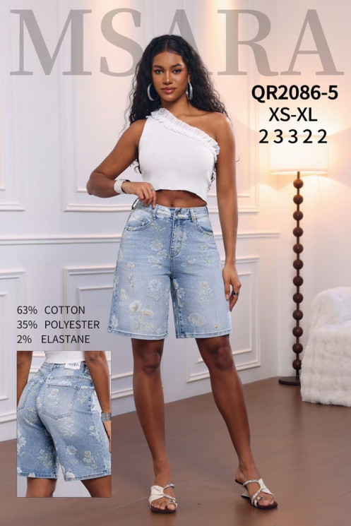 Джинсові Шорти стрейч м.2086-5 (р:XS-XL) в упаковці 6 штук  №762260 - Megastart RZ1200
