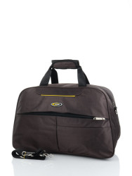 Сумка дорожня спортивна JiLiPing коричневого кольору 4137 brown (р. 32*22*47 см) №528812