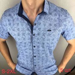 Сорочка Paul Semih р S-2XL Чоловіча M043 blue