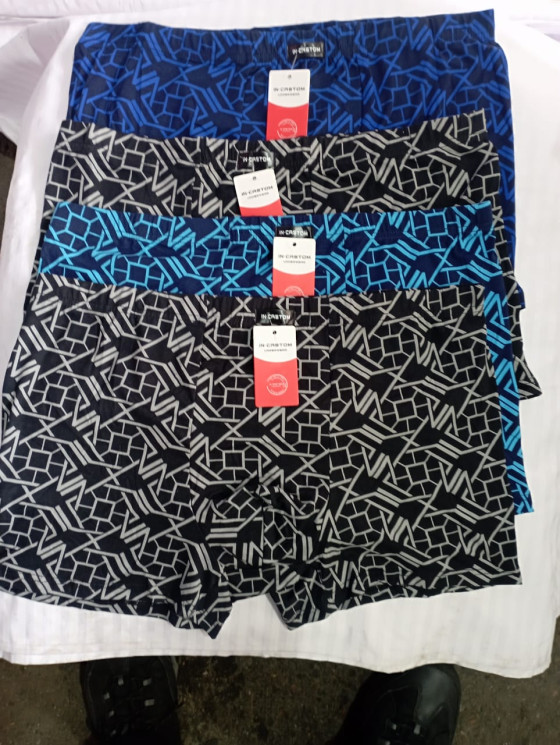 Труси чоловічі, бавовна (розмір: 5XL-7XL ), мікс кольорів, в упаковці 12 шт. №319939 - Lilu 230/237