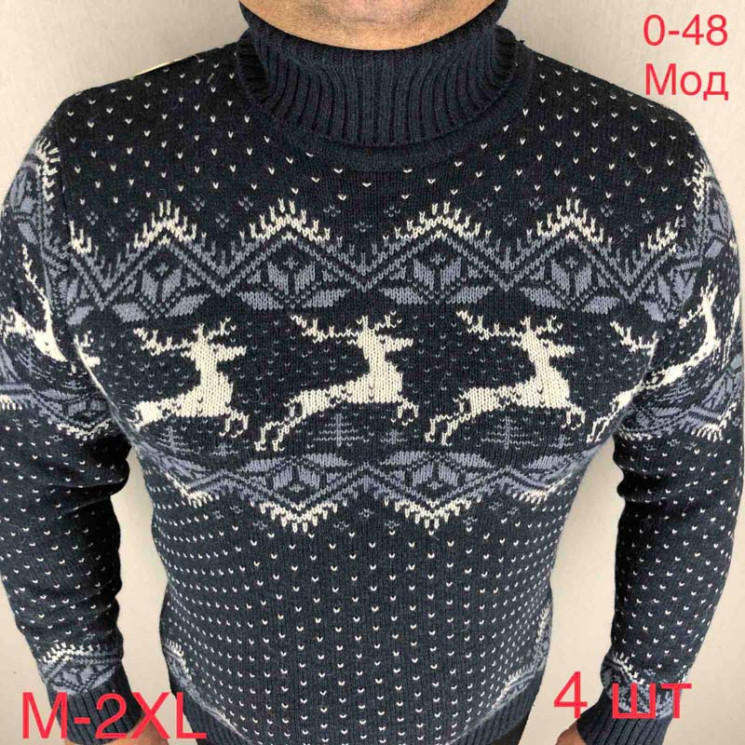 Светр Gerekli р M-2XL Чоловічий 048 black - Nadiyka BG/PO2161-2162
