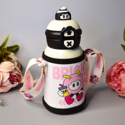  Дитячий термокухоль з трубочкою, м.271 (об'єм: 500 ml), колір: білий №323702
