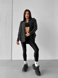 Сорочка жіноча, фланель м. 01 (р. oversize) №406041
