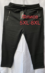 Спортивні штани чоловічі "6080" трикотаж на флісі (р: 5XL-8XL) мікс кольорів, в упаковці 6 шт. №601134