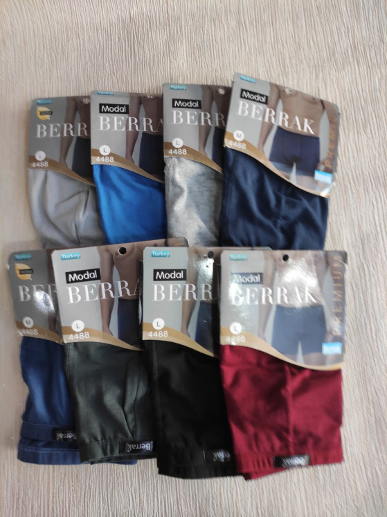 Труси чоловічі "Berrak 4488" (р: 2XL,3XL) мікс кольорів, в упаковці 4 шт. №371604 - Disneyopt SE893