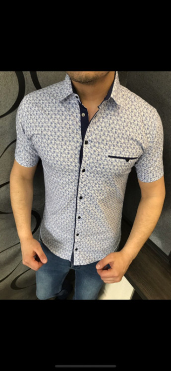 Сорочка No Brand р M-3XL Чоловіча R45 beige - NikNumbers SE1041-1042