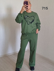 Костюм жіночий, трикотаж, петля, м.715 (р. 50-54 ), мікс кольорів, в упаковці 3 штуки №333085